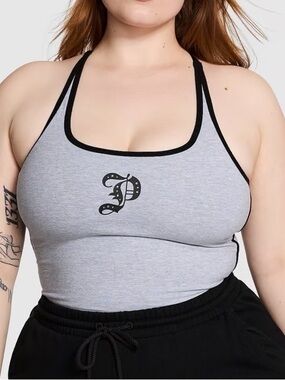 PINK Victoria's Secret Gray Tank Top